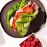 No bread beef and horseradish wrap