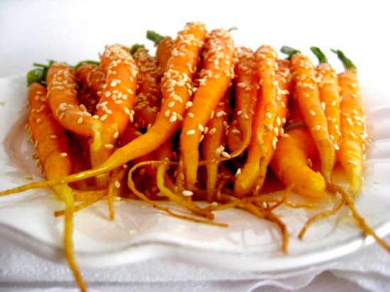 Low Carb Ideas - Sesame Baby Carrots