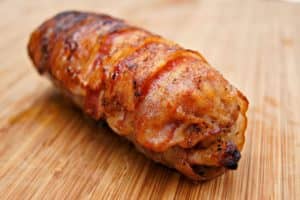 Bacon-wrapped Smoked Mini Sausages - 3 Ingredients