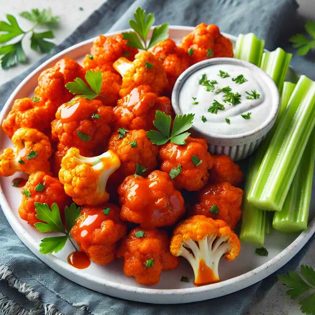 Buffalo Cauliflower Bites Air Fryer
